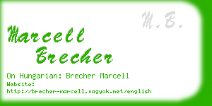 marcell brecher business card